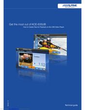 ALPINE KCE-635UB Technical Manual