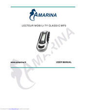 AMARINA LECTEUR MOBILITY CLASSIC MP3 User Manual
