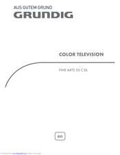 GRUNDIG FINE ARTS 55 C DL User Manual