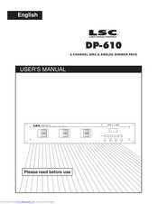 LSC DP-610 User Manual