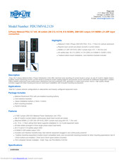 Tripp Lite PDU3MV6L2120 Specifications