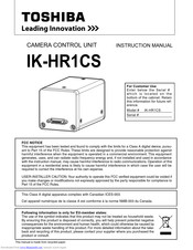 Toshiba IK-HR1CS Instruction Manual