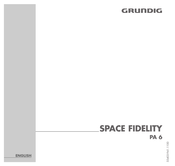 GRUNDIG SPACE FIDELITY PA 6 User Manual