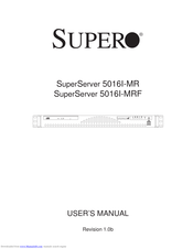 Supero SuperServer 5016I-MRF User Manual