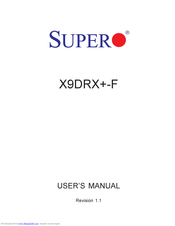 Supero X9DRX+-F User Manual