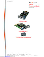 MGE UPS Systems Environment Sensor 66846 User Manual