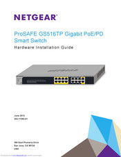 Netgear ProSafe GS516TP Installation Manual