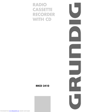 Grundig RRCD 3410 User Manual