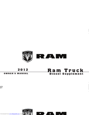 RAM Truck Diesel Supplement 2012 Owner's Manual