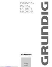 GRUNDIG DSR 4530 HDD User Manual