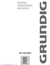 GRUNDIG DTR 1560 MICRO User Manual