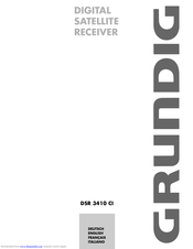 GRUNDIG DSR 3410 CI User Manual