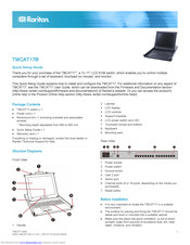 Raritan TMCAT17 series Quick Setup Manual