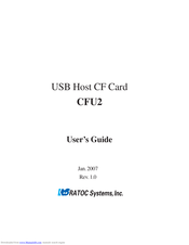 Ratoc Systems CFU2 User Manual