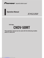 Pioneer AVIC-X1 Operation Manual