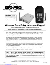 GTO PRO Installation Manual