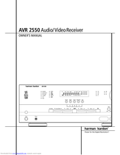 Harman Kardon AVR 2550 Owner's Manual