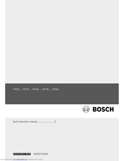 BOSCH NKE6 Series Instruction Manual