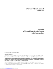aJile Systems aJ-Orion User Manual