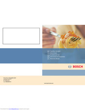 BOSCH Cooking Hob Operating Instructions Manual