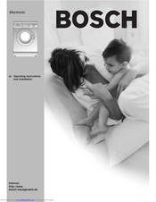 BOSCH Electronic Operating Instructions And Installation