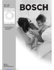 Bosch Maxx 1000 Instruction Manual And Installation Instructions
