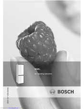 BOSCH KGH Series Operating Instructions Manual