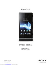 Sony Xperia U ST25i White Paper