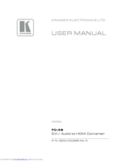 Kramer PC-49 User Manual