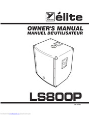 YORKVILLE elite LS8009 Owner's Manual