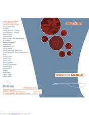 Ovation Roundback Owner's Manual