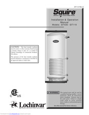 Squire SIT030 Installation & Operation Manual