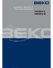 Beko FXF5075S Manual