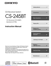 Onkyo CS-245BT Instruction Manual