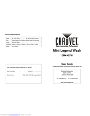 Chauvet Mini Legend Wash DMX-427W User Manual