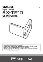 Casio Exilim EX-TR15 User Manual