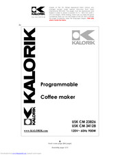 Kalorik USK CM 34128 Operating Instructions Manual