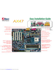 AOpen AX47 Easy Installation Manual