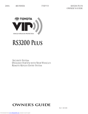 Toyota VIP RS3200 plus Owner's Manual