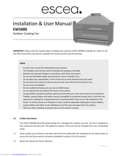 Escea EW5000 Installation & User Manual