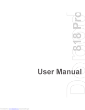 DOPOD 818 PRO User Manual