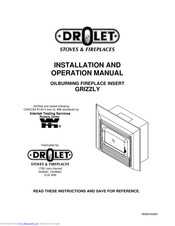 Drolet GRIZZLY Installation And Operation Manual