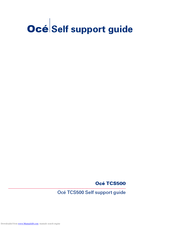 Oce TCS500 Self Support Manual