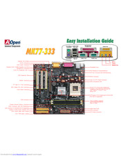 AOpen MK77-333 Easy Installation Manual