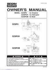 Zenoah G230PU Owner's Manual