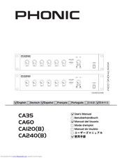 PHONIC CA35 User Manual