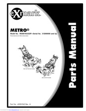 Exmark METRO MG481KA322P Parts Manual