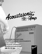 Fender Acoustasonic Sfx Manuals Manualslib