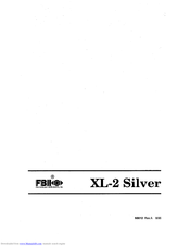 FBII XL-2 Quick Reference