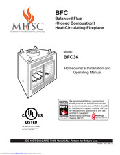 Monessen Hearth BFC36 Operating Manual